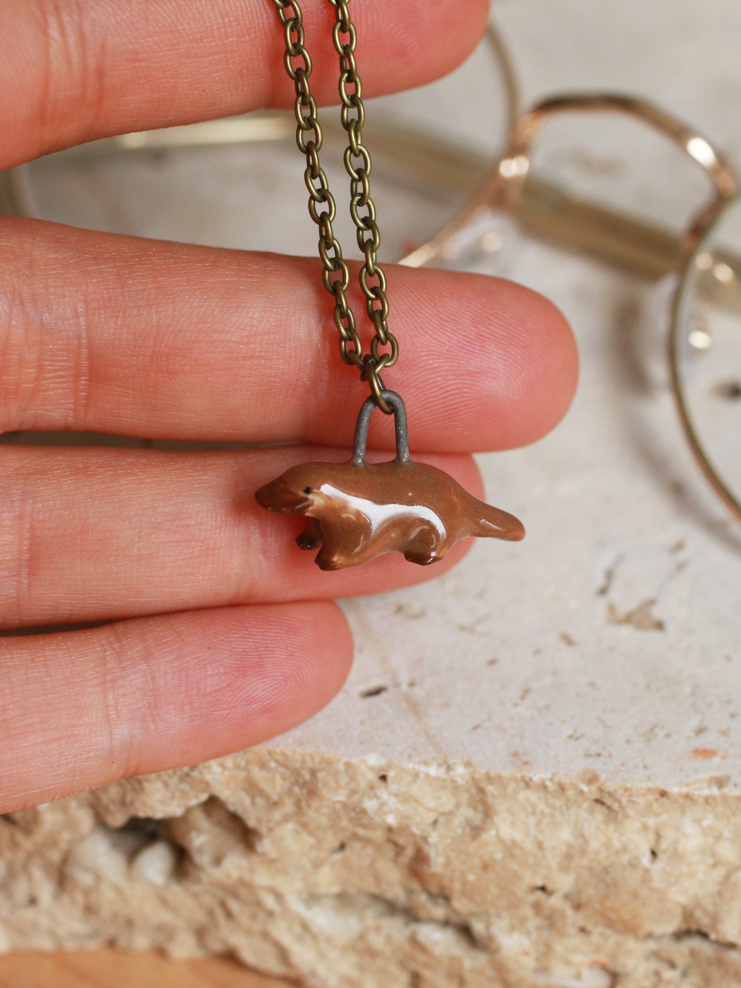 Ceramic Platypus necklace