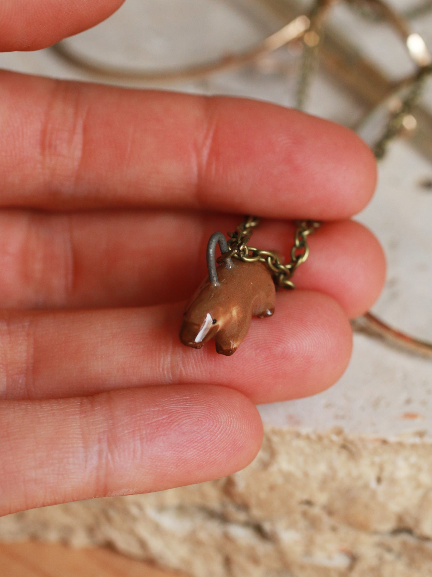 Ceramic Platypus necklace