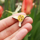 Hummingbird pin - wooden bird pin