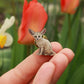 Fennec fox wooden pin