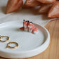 Foxes Ring Dish / Jewelry Dish / Ceramic Trinket Dish