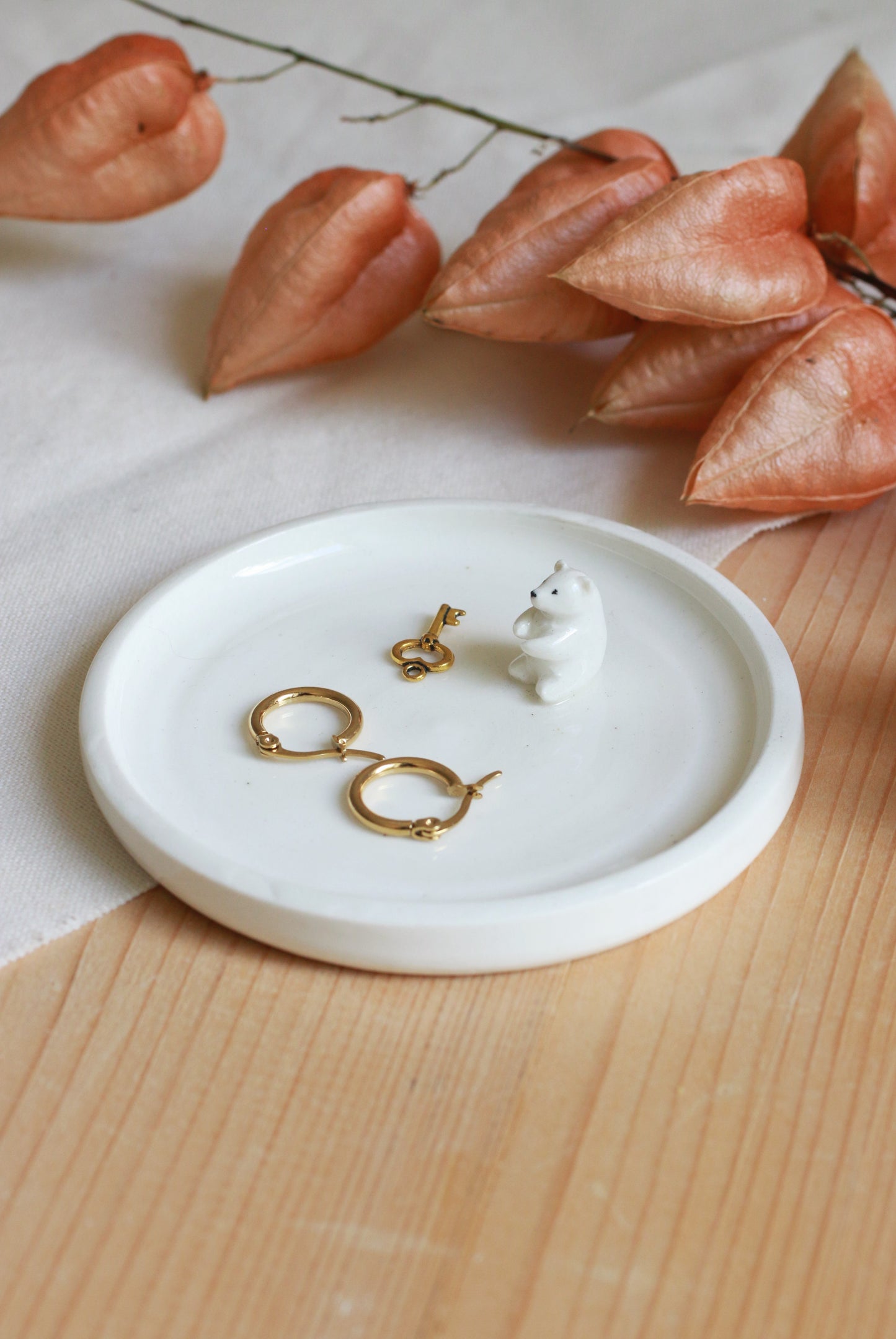 Bear Ring Dish / Jewelry Dish / Ceramic Trinket Dish