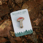 Mushroom wooden pin