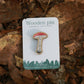 Mushroom wooden pin