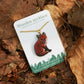 Fox cub - wooden necklace