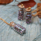 Heather in a bottle necklace - Real heather flower from Scotland