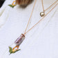 Heather in a bottle necklace - Real heather flower from Scotland