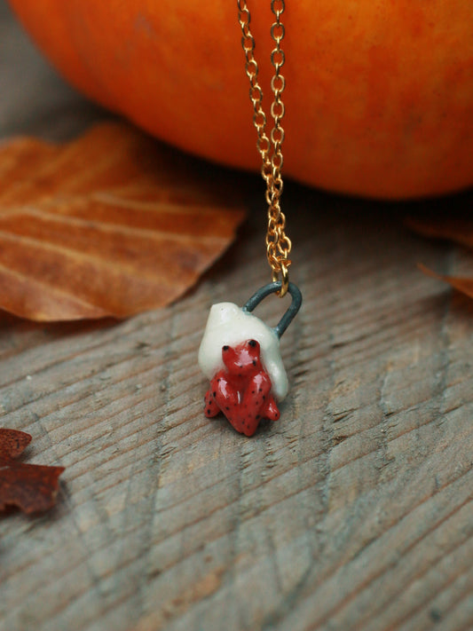 Ceramic Hermit crab necklace