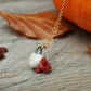 Ceramic Hermit crab necklace