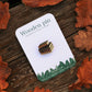 Book stack pin - wooden book pin