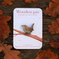 Wren pin - wooden bird pin