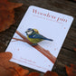 Blue tit pin - wooden bird pin