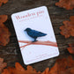 Crow pin - wooden bird pin