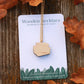 Book stack necklace - wooden book pendant
