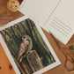 Great horned owl - A6 art print - postcard