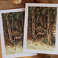 Fox in the forest - A6 art print - postcard