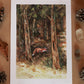 Fox in the forest - A5 art print