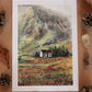 House in Glencoe - Scottish Highlands  - A5 art print