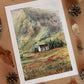 House in Glencoe - Scottish Highlands  - A5 art print