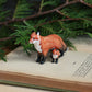 Fox family figurines - Fox mum and cub figures