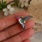 Hummingbird pin - wooden bird pin